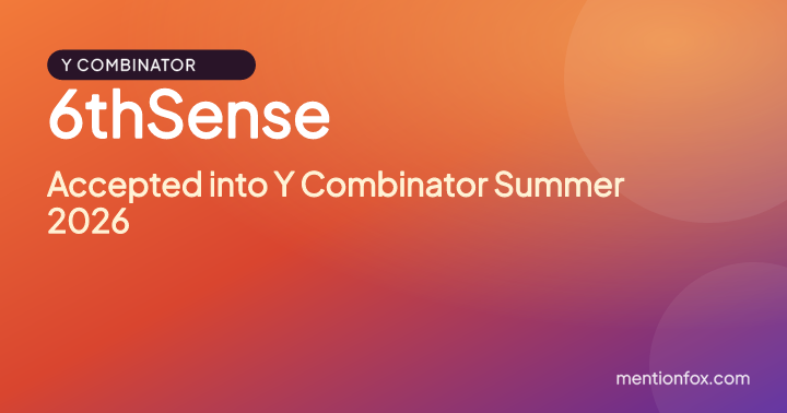 6thSense: Accepted into Y Combinator Summer 2026