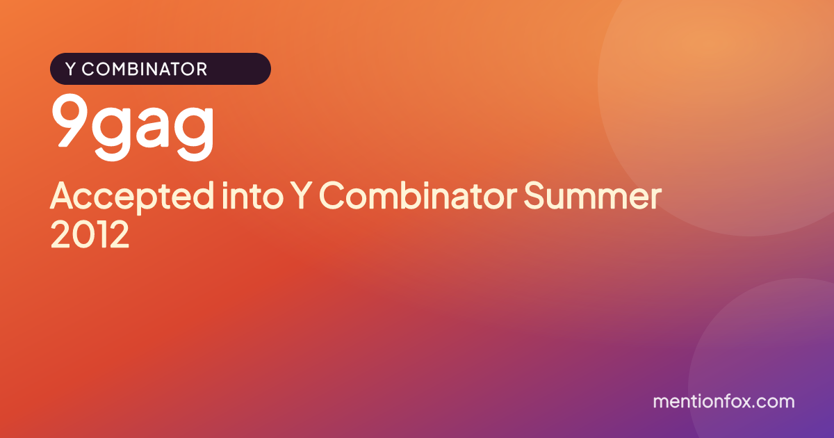 9gag: Accepted into Y Combinator Summer 2012