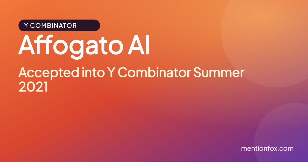 Affogato AI: Accepted into Y Combinator Summer 2021