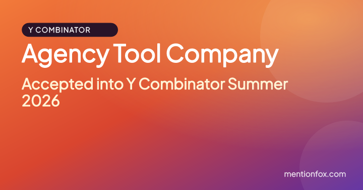 Agency Tool Company: Accepted into Y Combinator Summer 2026