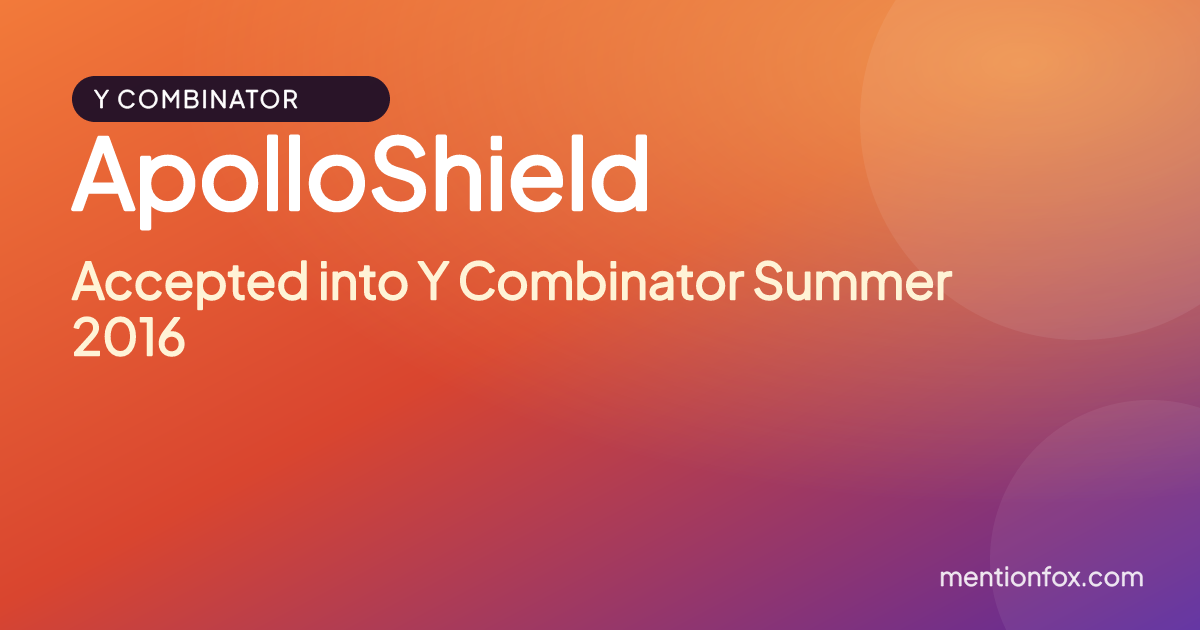 ApolloShield: Accepted into Y Combinator Summer 2016