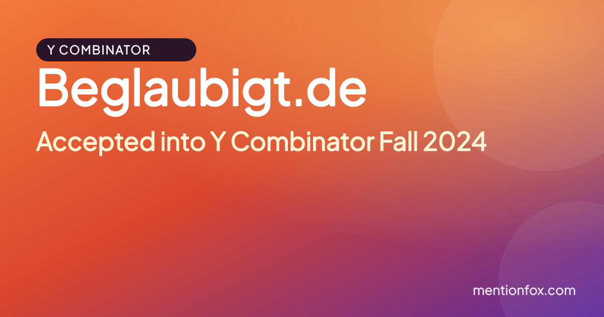 Beglaubigt.de: Accepted into Y Combinator Fall 2024