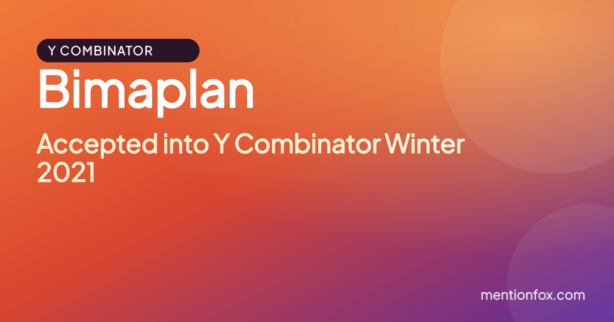 Bimaplan: Accepted into Y Combinator Winter 2021