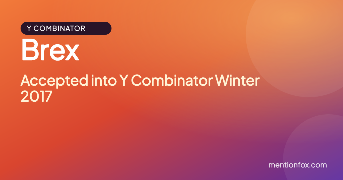 Brex: Accepted into Y Combinator Winter 2017