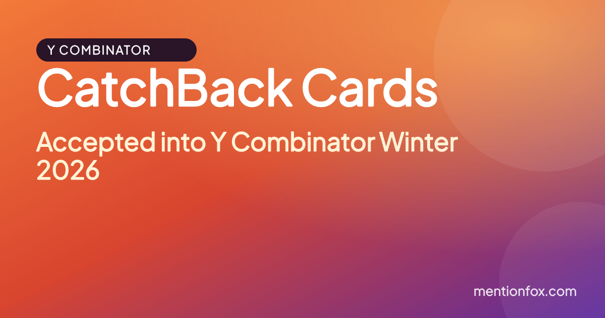 CatchBack Cards: Accepted into Y Combinator Winter 2026
