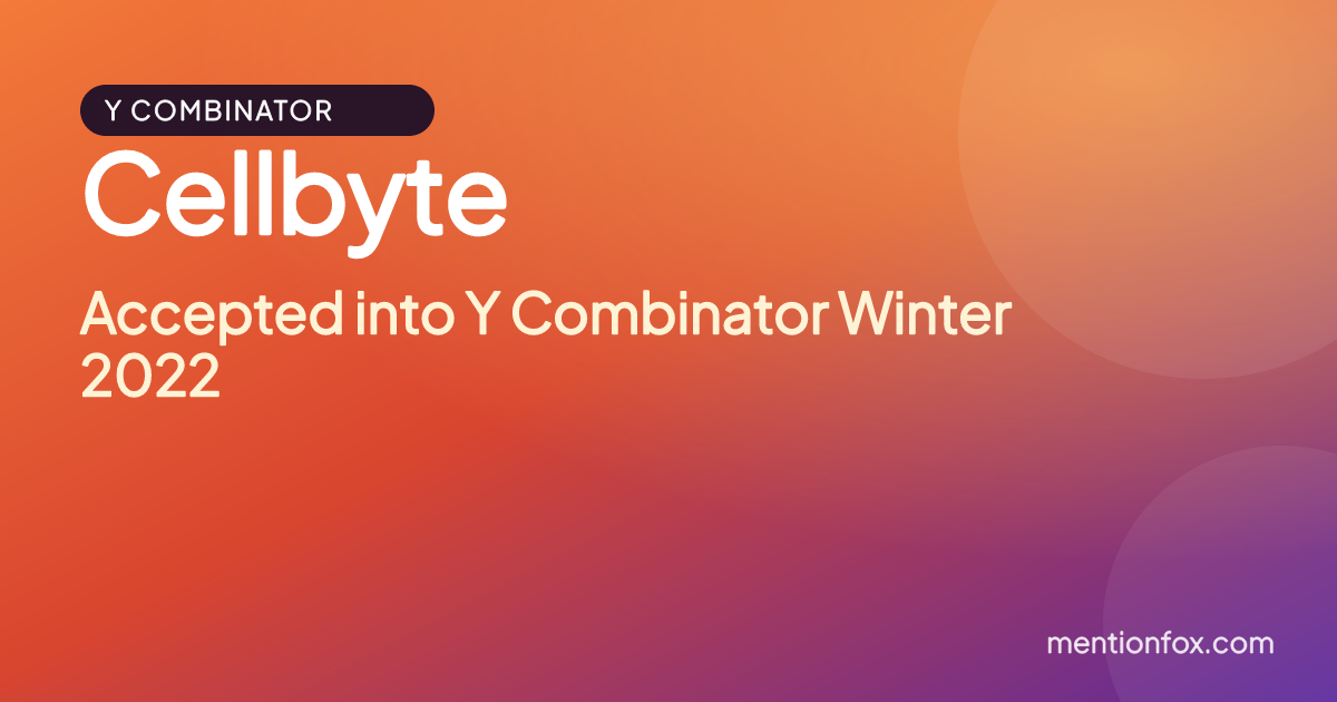 Cellbyte: Accepted into Y Combinator Winter 2022