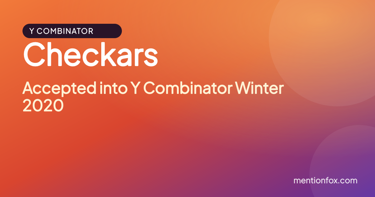 Checkars: Accepted into Y Combinator Winter 2020