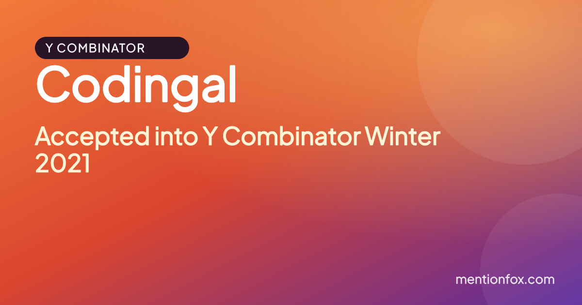Codingal: Accepted into Y Combinator Winter 2021