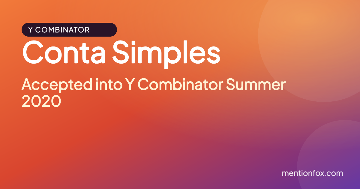 Conta Simples: Accepted into Y Combinator Summer 2020