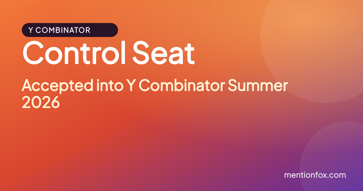 Control Seat: Accepted into Y Combinator Summer 2026