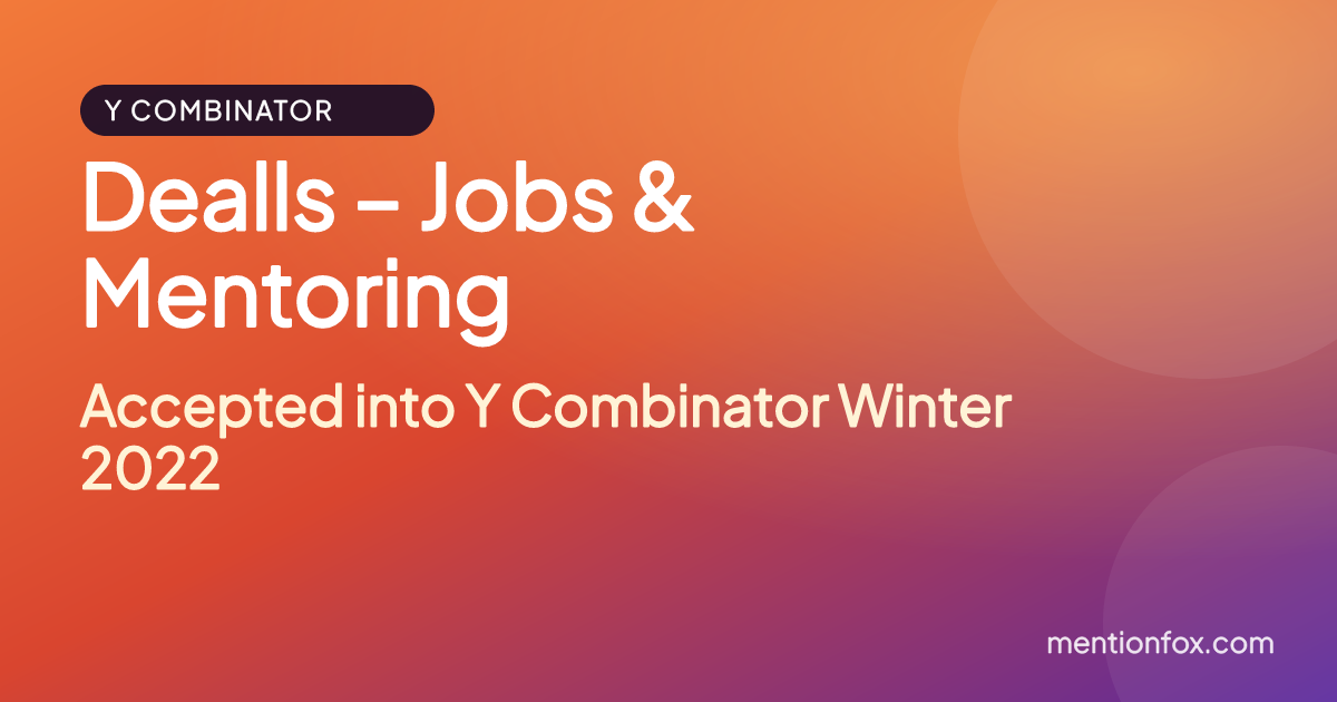 Dealls – Jobs & Mentoring: Accepted into Y Combinator Winter 2022