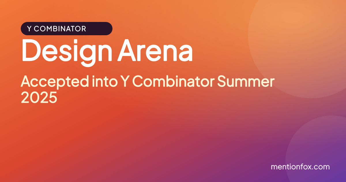 Design Arena: Accepted into Y Combinator Summer 2025
