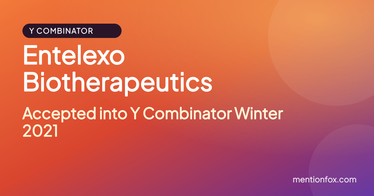 Entelexo Biotherapeutics: Accepted into Y Combinator Winter 2021