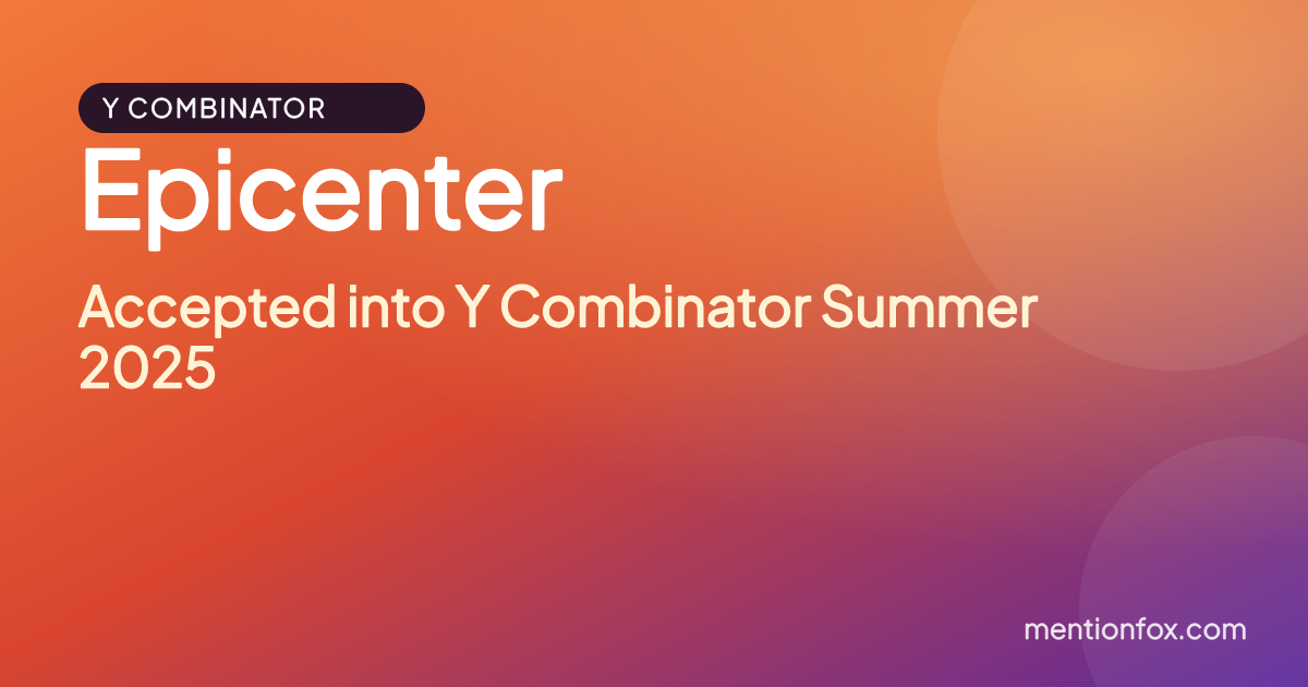 Epicenter: Accepted into Y Combinator Summer 2025