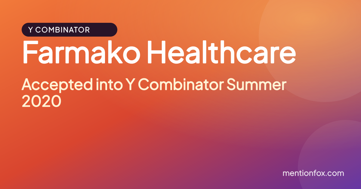Farmako Healthcare: Accepted into Y Combinator Summer 2020