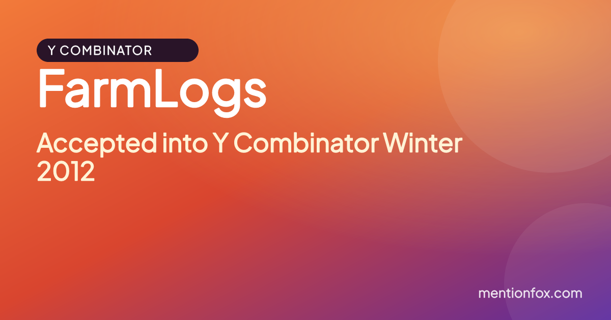 FarmLogs: Accepted into Y Combinator Winter 2012