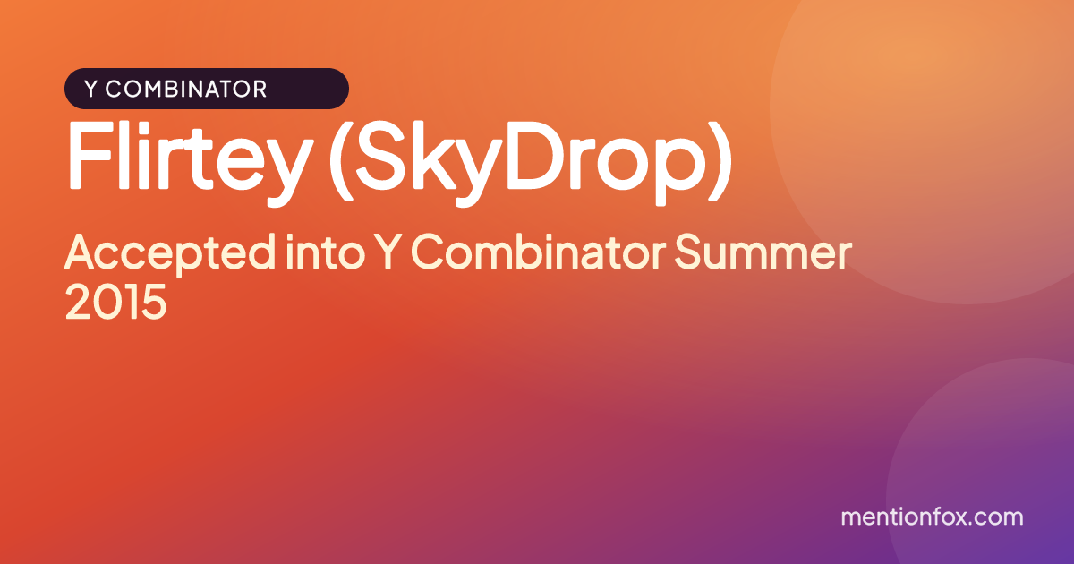 Flirtey (SkyDrop): Accepted into Y Combinator Summer 2015