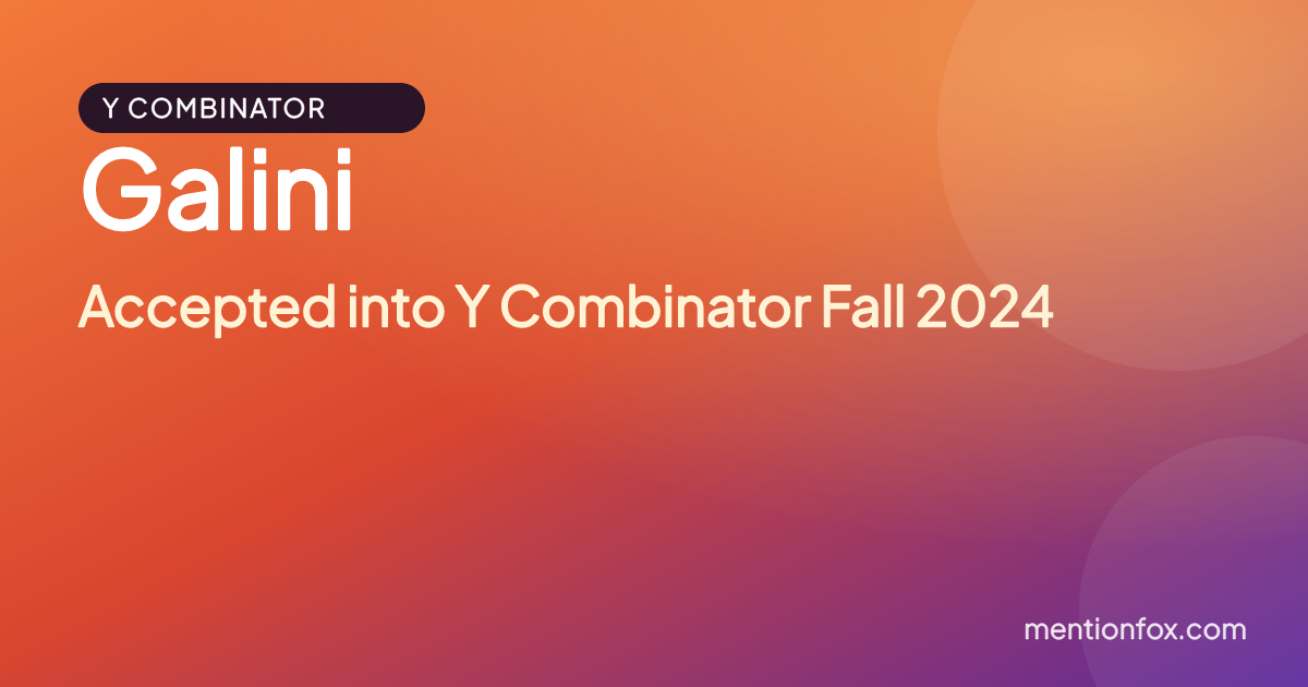 Galini: Accepted into Y Combinator Fall 2024