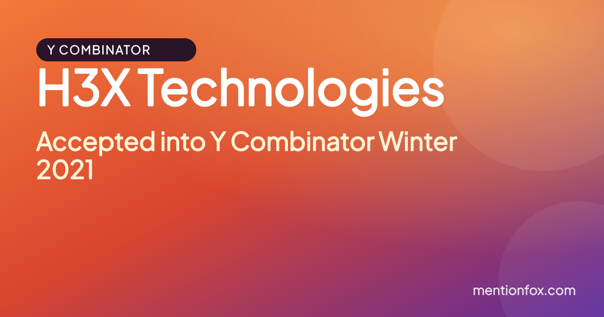 H3X Technologies: Accepted into Y Combinator Winter 2021