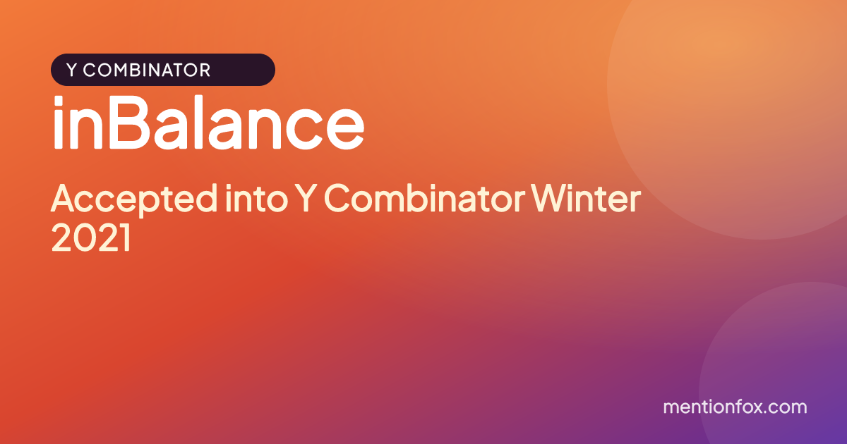 inBalance: Accepted into Y Combinator Winter 2021