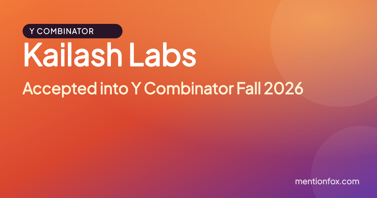 Kailash Labs: Accepted into Y Combinator Fall 2026