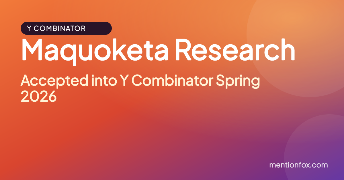 Maquoketa Research: Accepted into Y Combinator Spring 2026