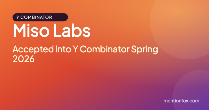 Miso Labs: Accepted into Y Combinator Spring 2026
