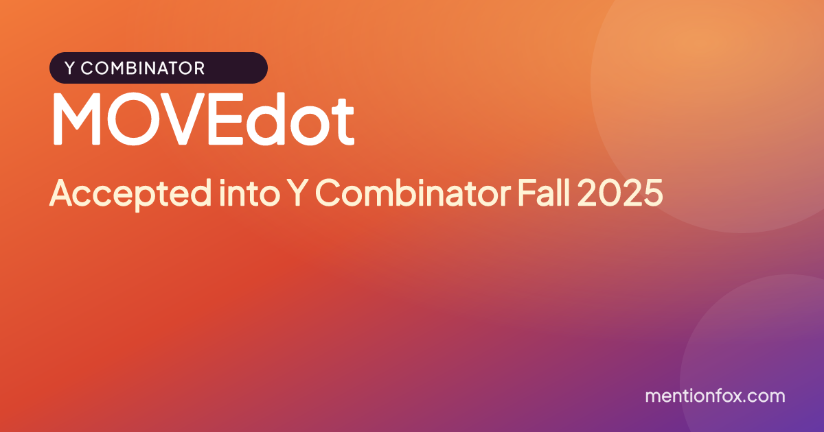 MOVEdot: Accepted into Y Combinator Fall 2025