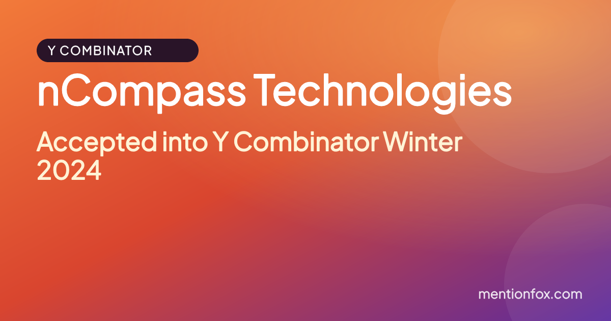 nCompass Technologies: Accepted into Y Combinator Winter 2024