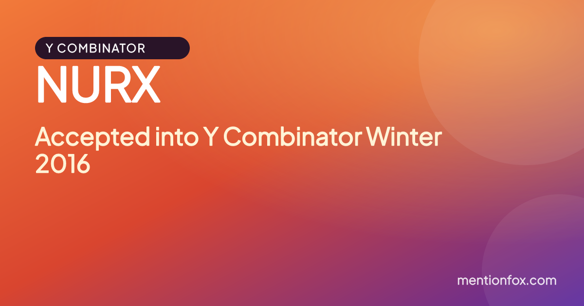 NURX: Accepted into Y Combinator Winter 2016