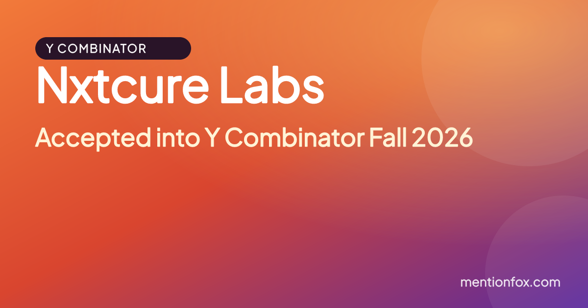 Nxtcure Labs: Accepted into Y Combinator Fall 2026