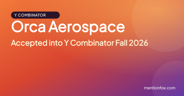 Orca Aerospace: Accepted into Y Combinator Fall 2026