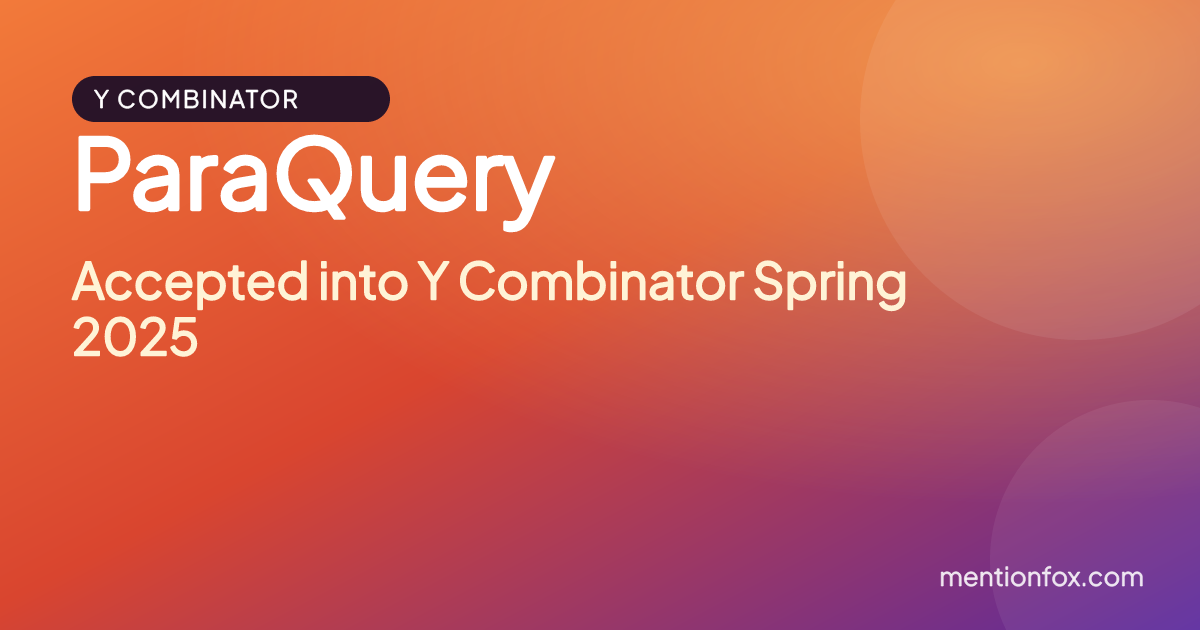 ParaQuery: Accepted into Y Combinator Spring 2025