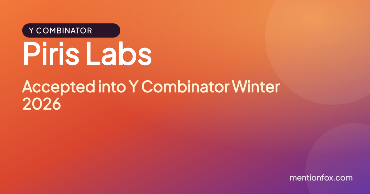 Piris Labs: Accepted into Y Combinator Winter 2026