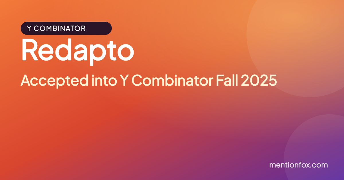 Redapto: Accepted into Y Combinator Fall 2025
