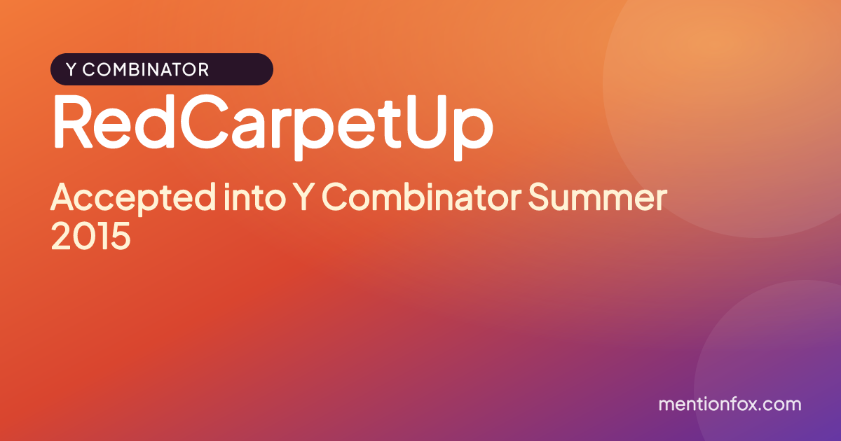 RedCarpetUp: Accepted into Y Combinator Summer 2015