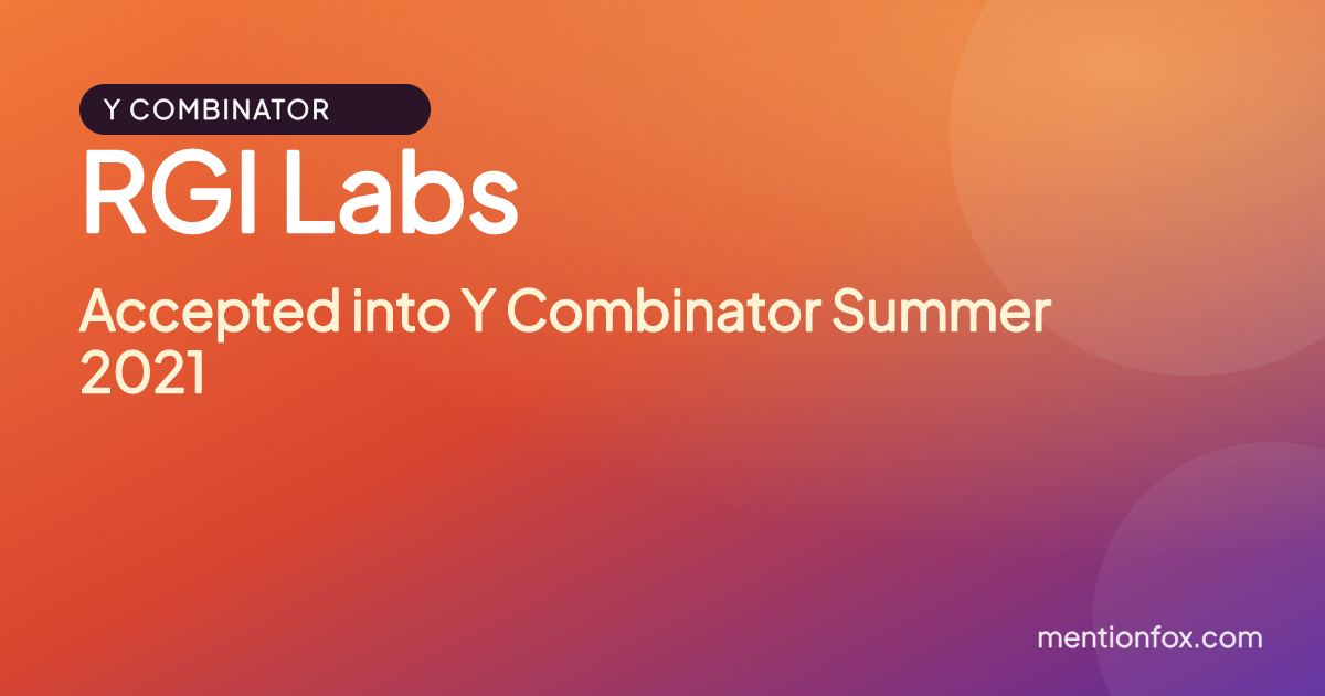 RGI Labs: Accepted into Y Combinator Summer 2021