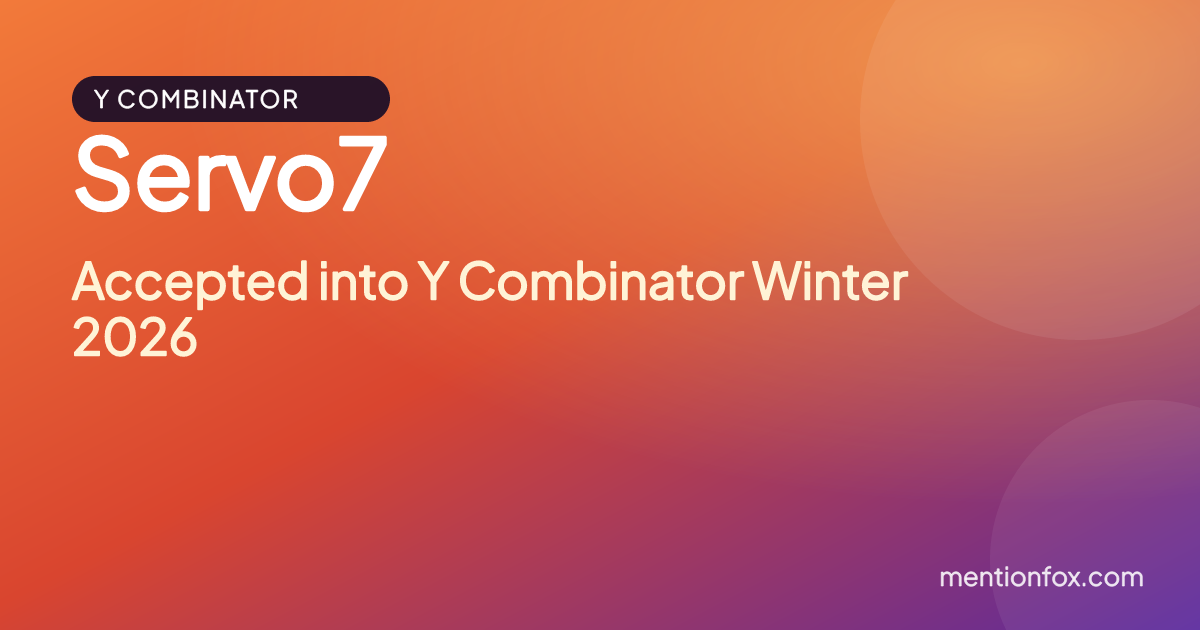 Servo7: Accepted into Y Combinator Winter 2026