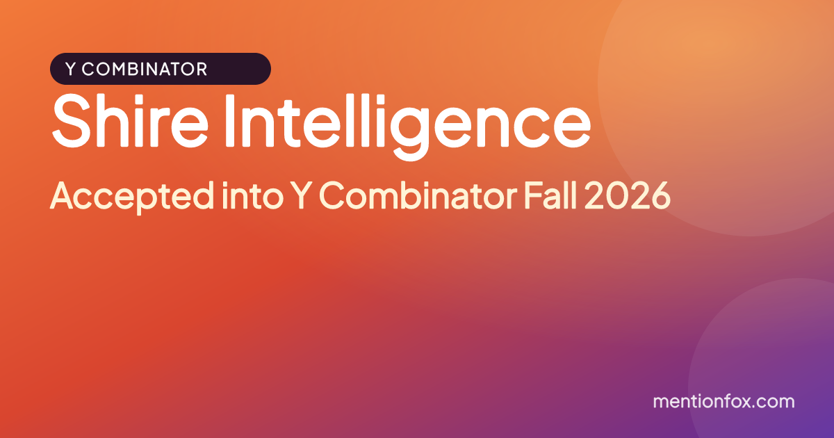 Shire Intelligence: Accepted into Y Combinator Fall 2026