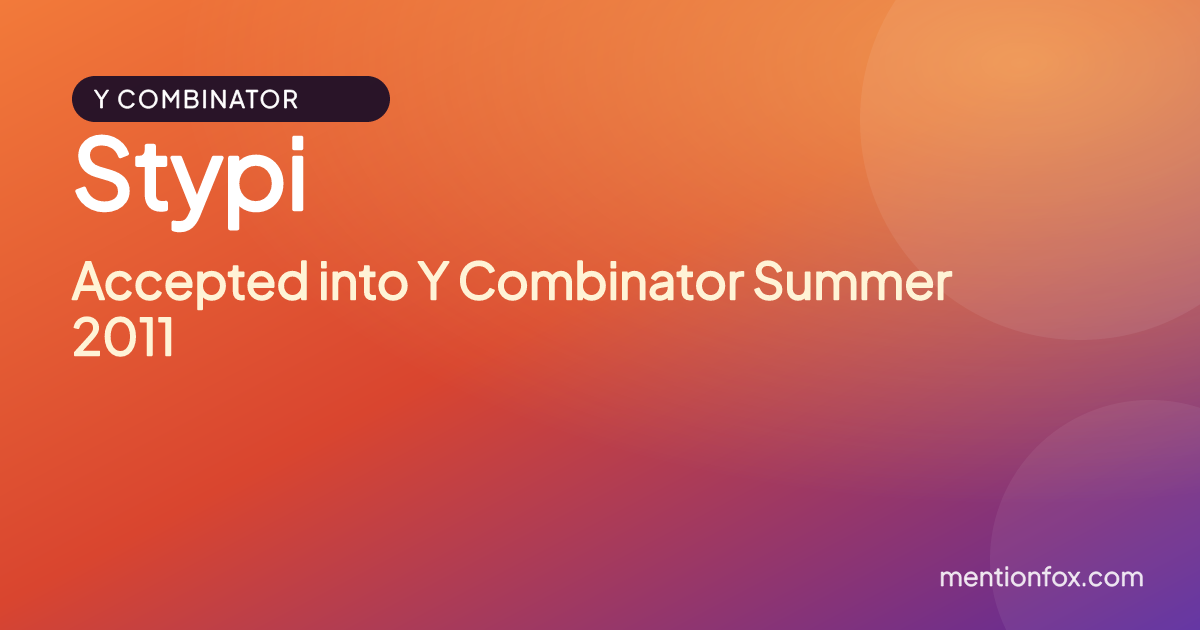 Stypi: Accepted into Y Combinator Summer 2011