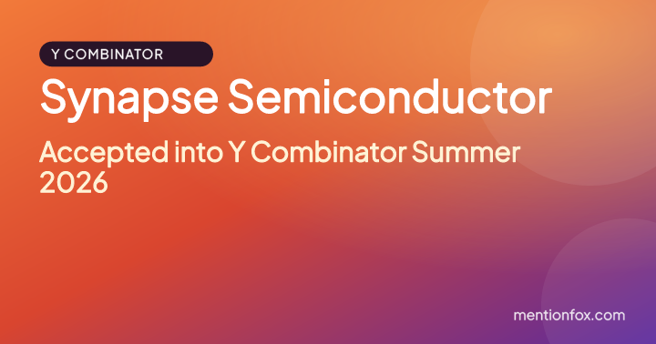 Synapse Semiconductor: Accepted into Y Combinator Summer 2026