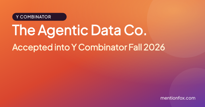 The Agentic Data Co.: Accepted into Y Combinator Fall 2026