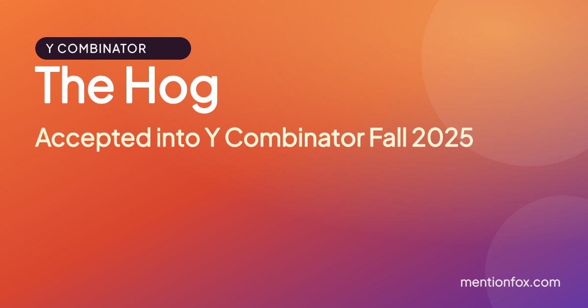 The Hog: Accepted into Y Combinator Fall 2025