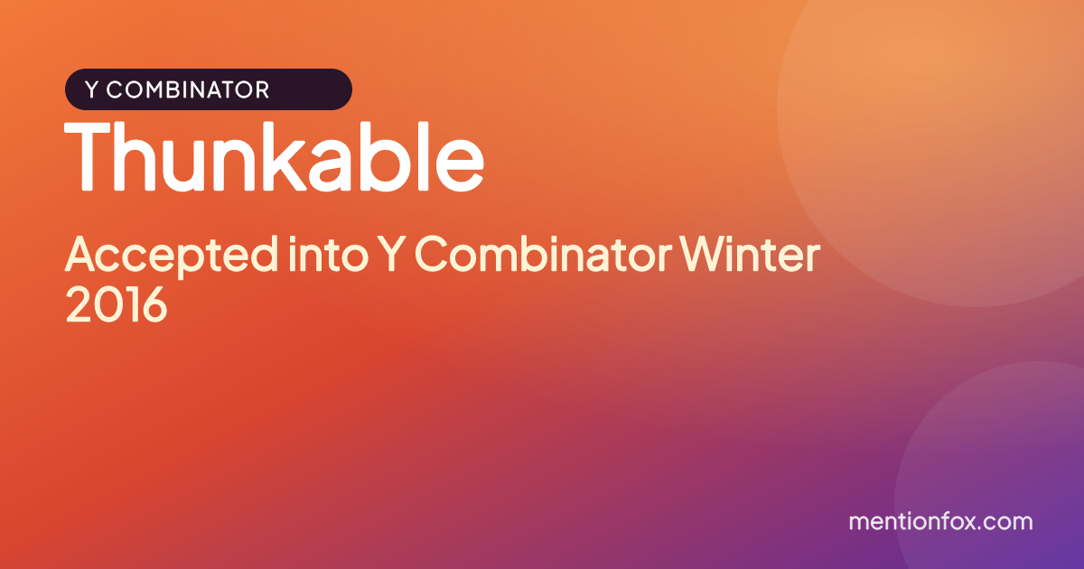 Thunkable: Accepted into Y Combinator Winter 2016