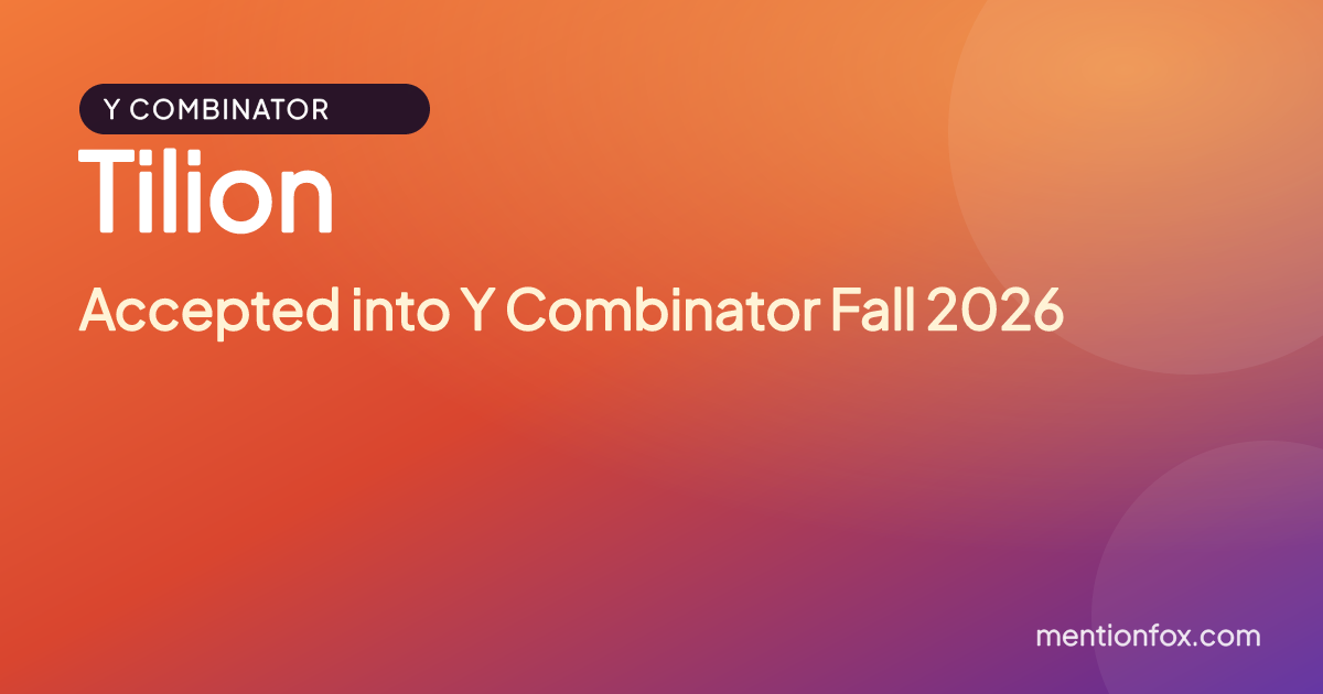 Tilion: Accepted into Y Combinator Fall 2026