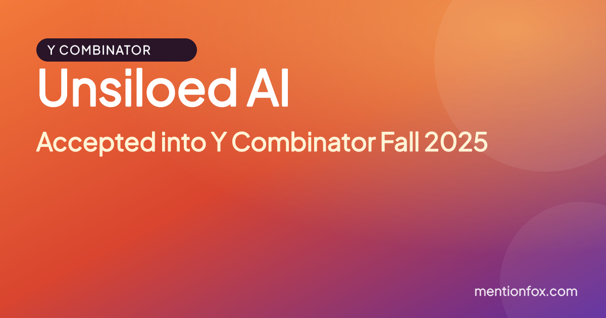Unsiloed AI: Accepted into Y Combinator Fall 2025