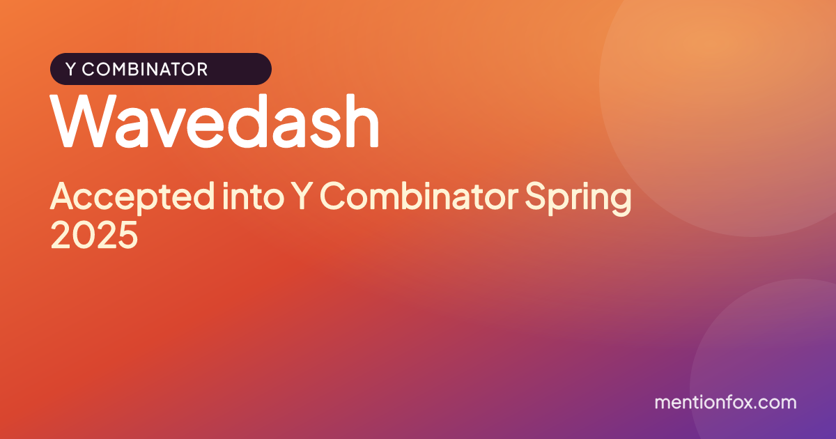 Wavedash: Accepted into Y Combinator Spring 2025
