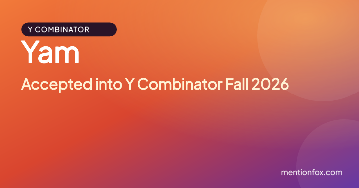 Yam: Accepted into Y Combinator Fall 2026