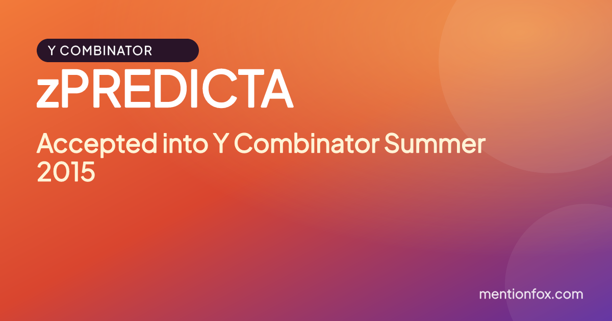 zPREDICTA: Accepted into Y Combinator Summer 2015