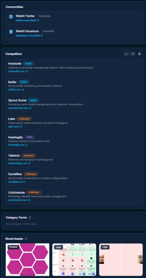 Competitor tracking